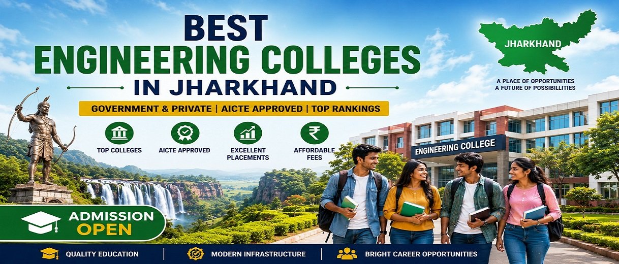 Top Engineering Colleges in Jharkhand including IIT Dhanbad, NIT Jamshedpur, BIT Mesra and IIIT Ranchi